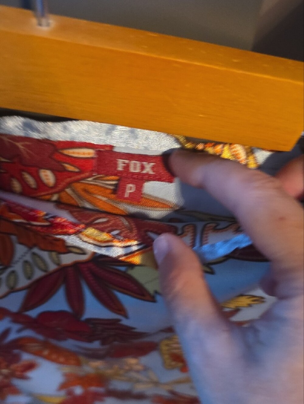 Fox Floral Midi Skirt in Red, Yellow & Cream - Picture 3 of 3